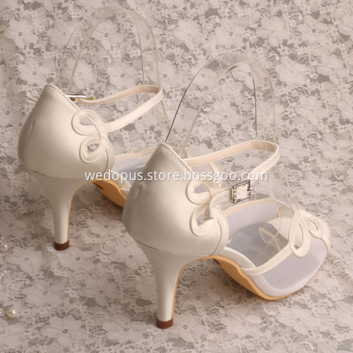Ivory Wedding Shoes Pumps High Heels Sandals